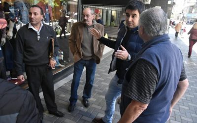 Las Galerías Libertad y Rosario se inundan por defectos en las obras de calle Sarmiento